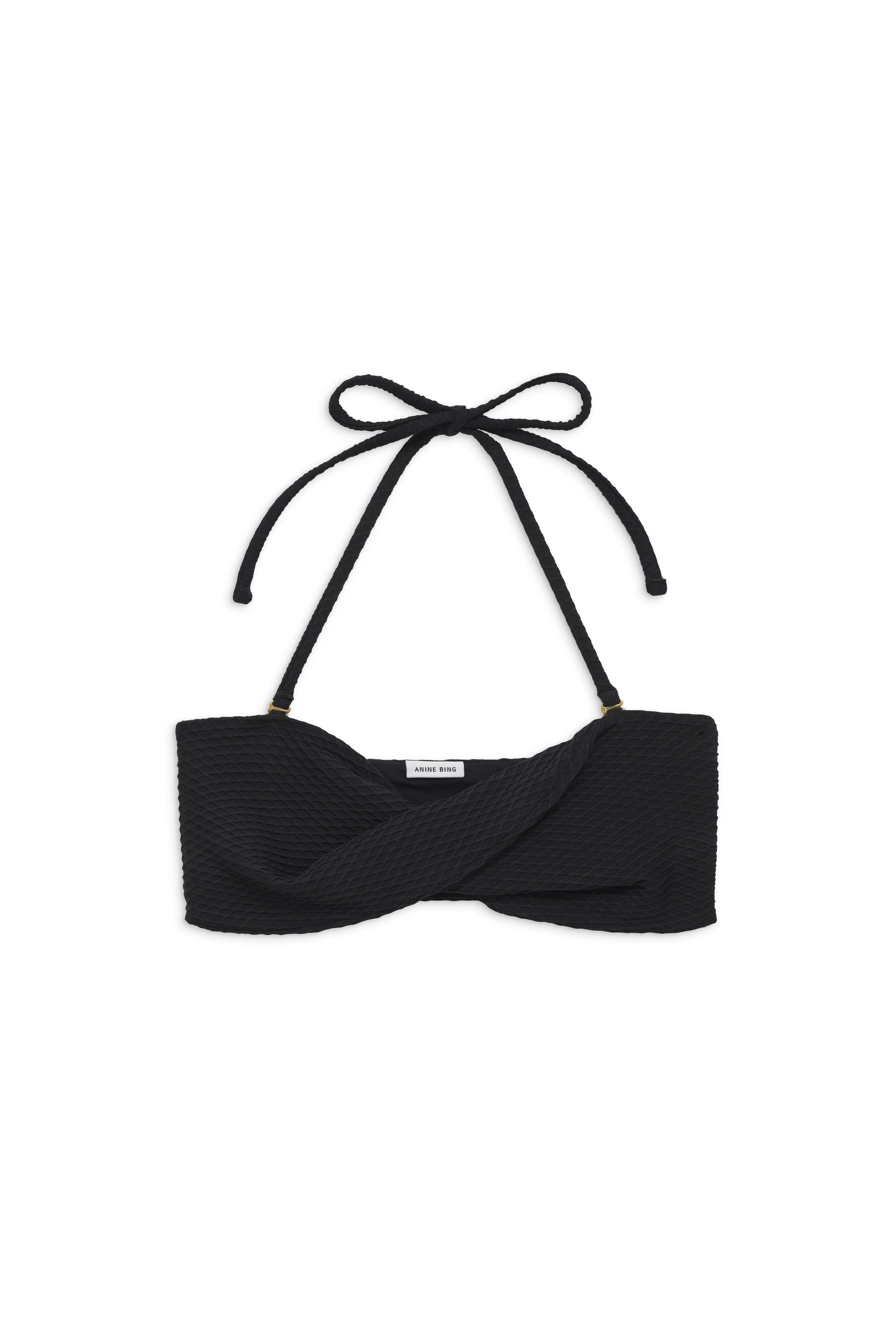 ROSA BIKINI TOP - BLACK