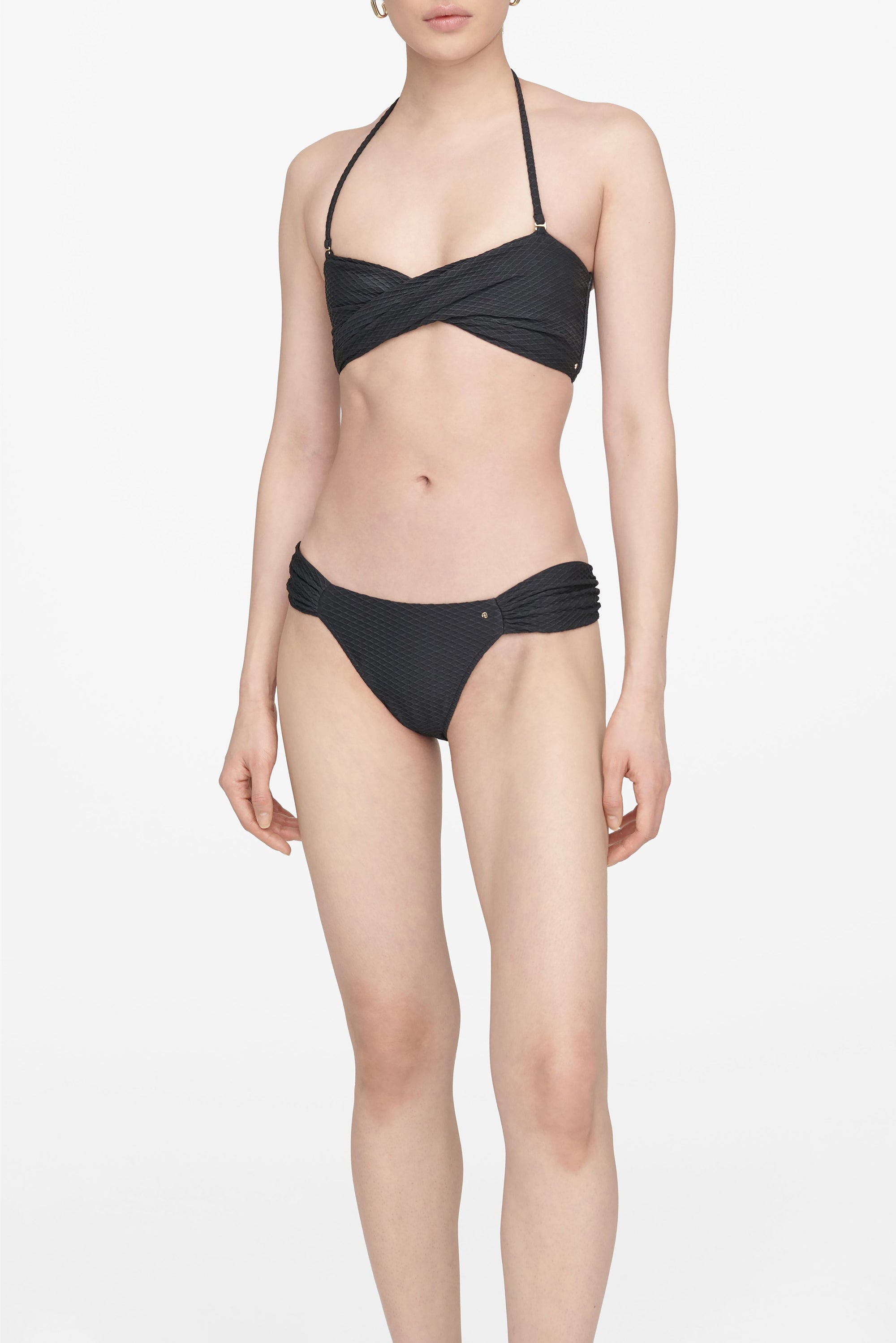 ROSA BIKINI TOP - BLACK