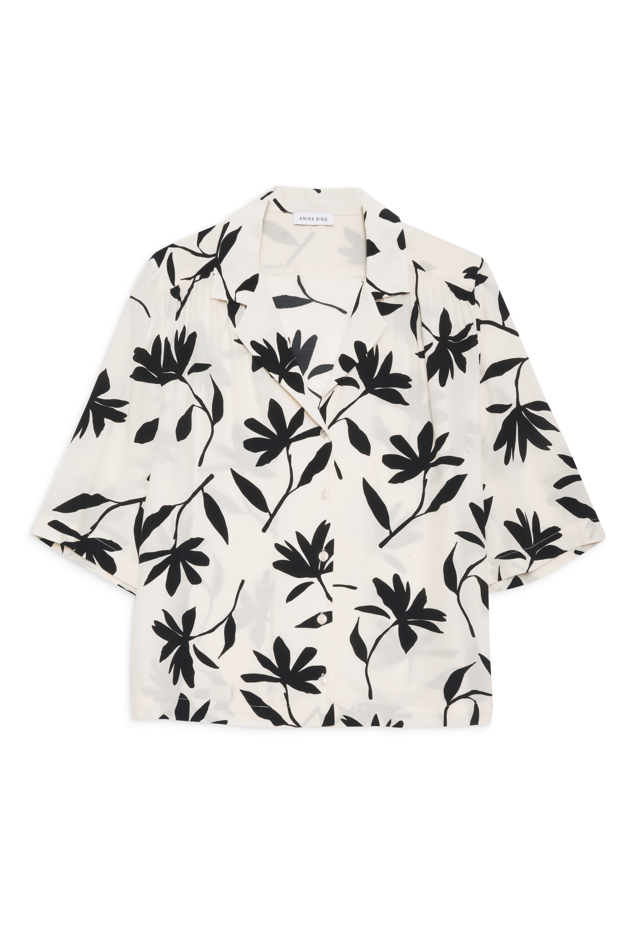 44qty NEW / ROW SHIRT - IVORY DAISY PRINT