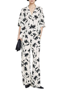 ROW SHIRT - IVORY DAISY PRINT