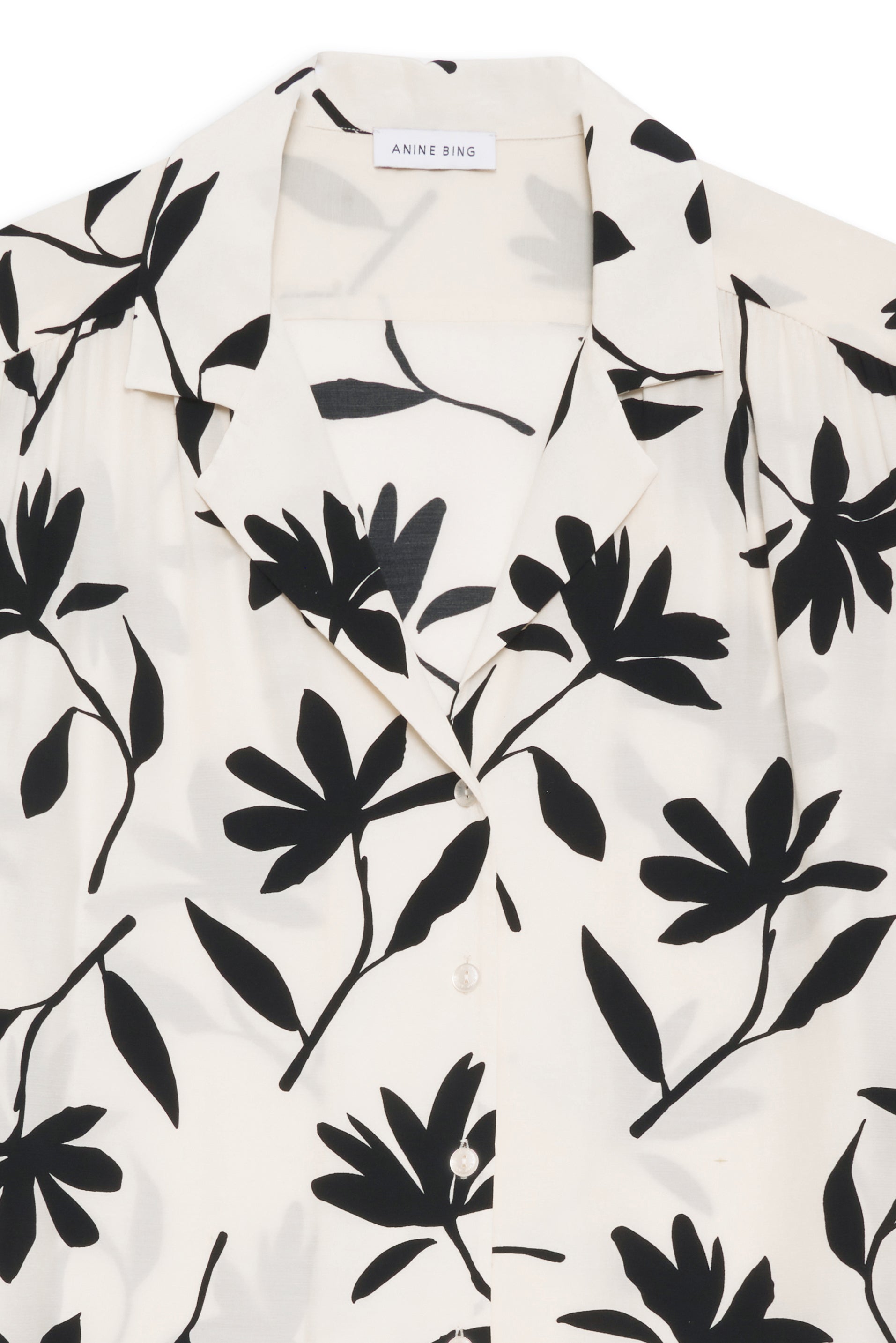 ROW SHIRT - IVORY DAISY PRINT