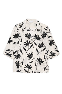 ROW SHIRT - IVORY DAISY PRINT