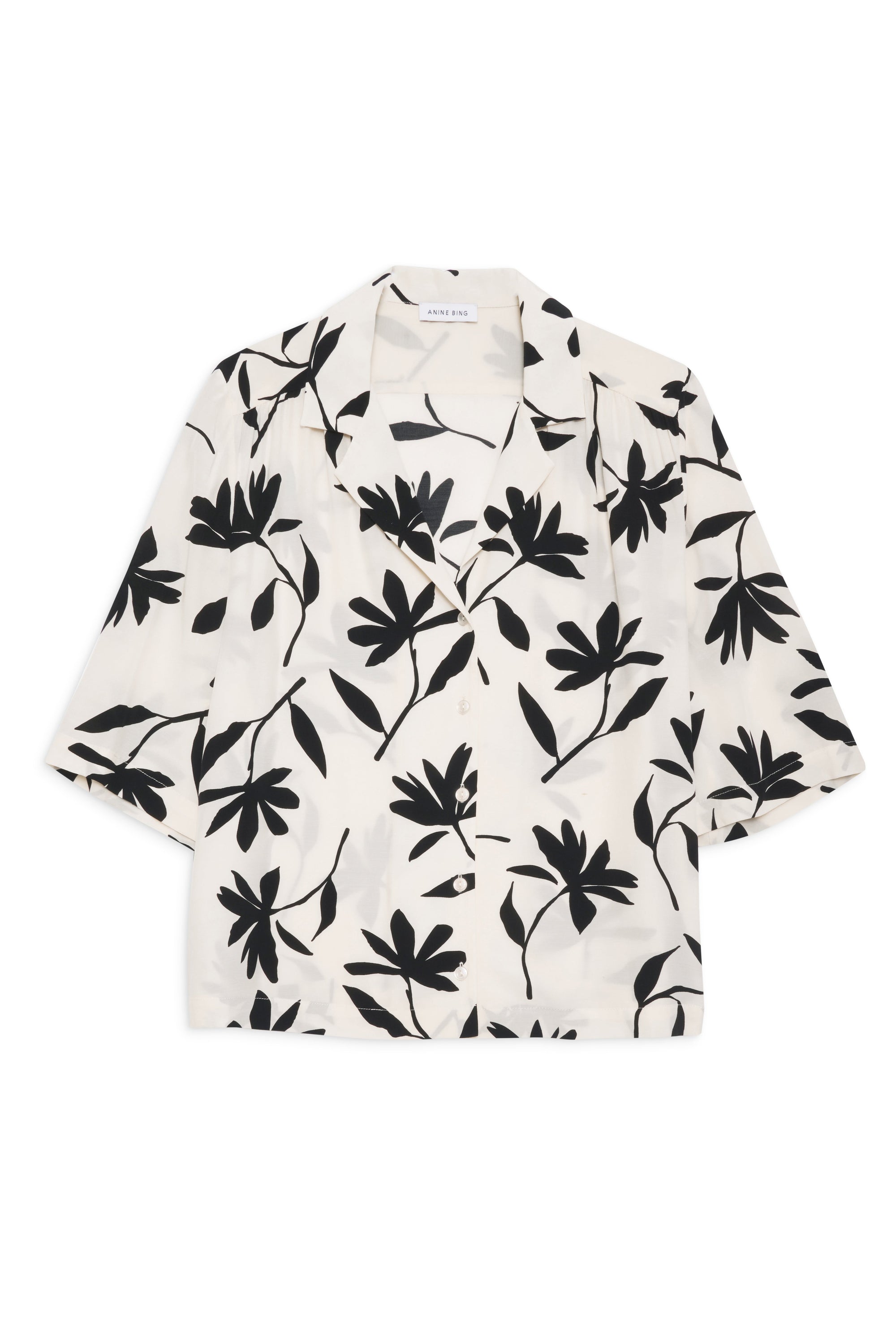 ROW SHIRT - IVORY DAISY PRINT