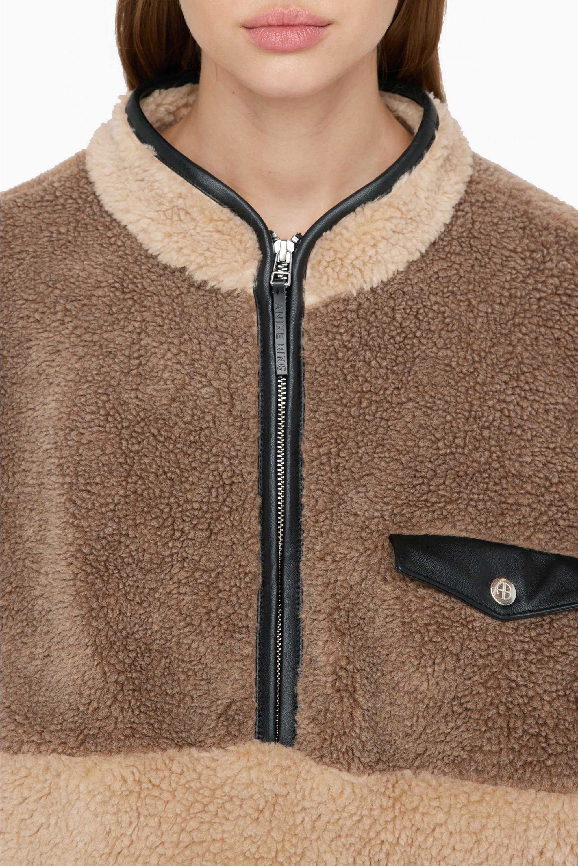 ROYCE PULLOVER - BROWN AND CAMEL