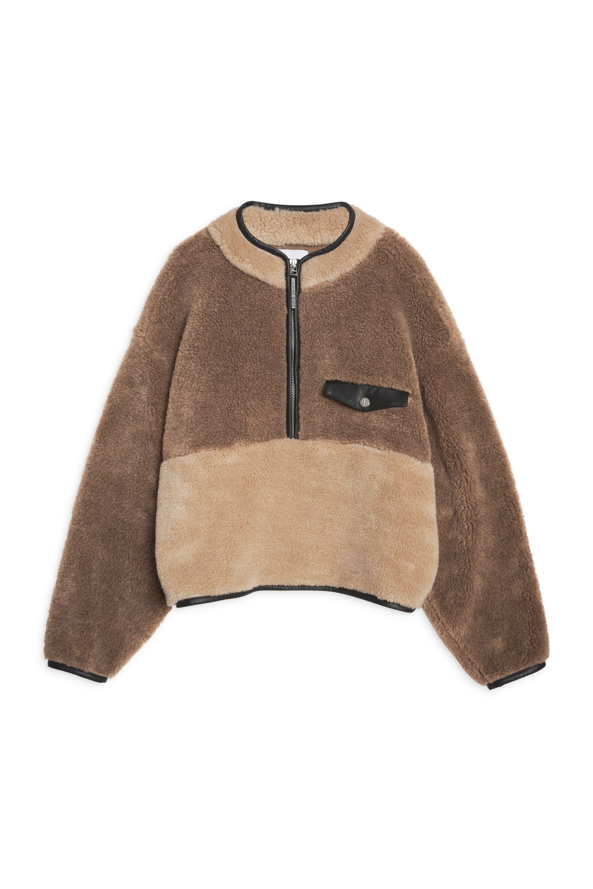 ROYCE PULLOVER - BROWN AND CAMEL