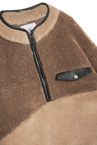 ROYCE PULLOVER - BROWN AND CAMEL