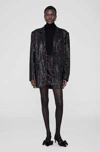 SARA BLAZER - BLACK SEQUIN