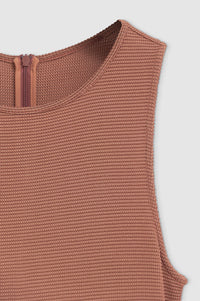 SAVANNAH DRESS - TERRACOTTA WAFFLE