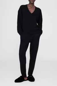 Mules Moutonnées en cuir - Black