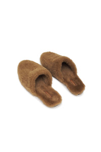 17qty RELIQUAT 95€ / SHEARLING MULES - CAMEL