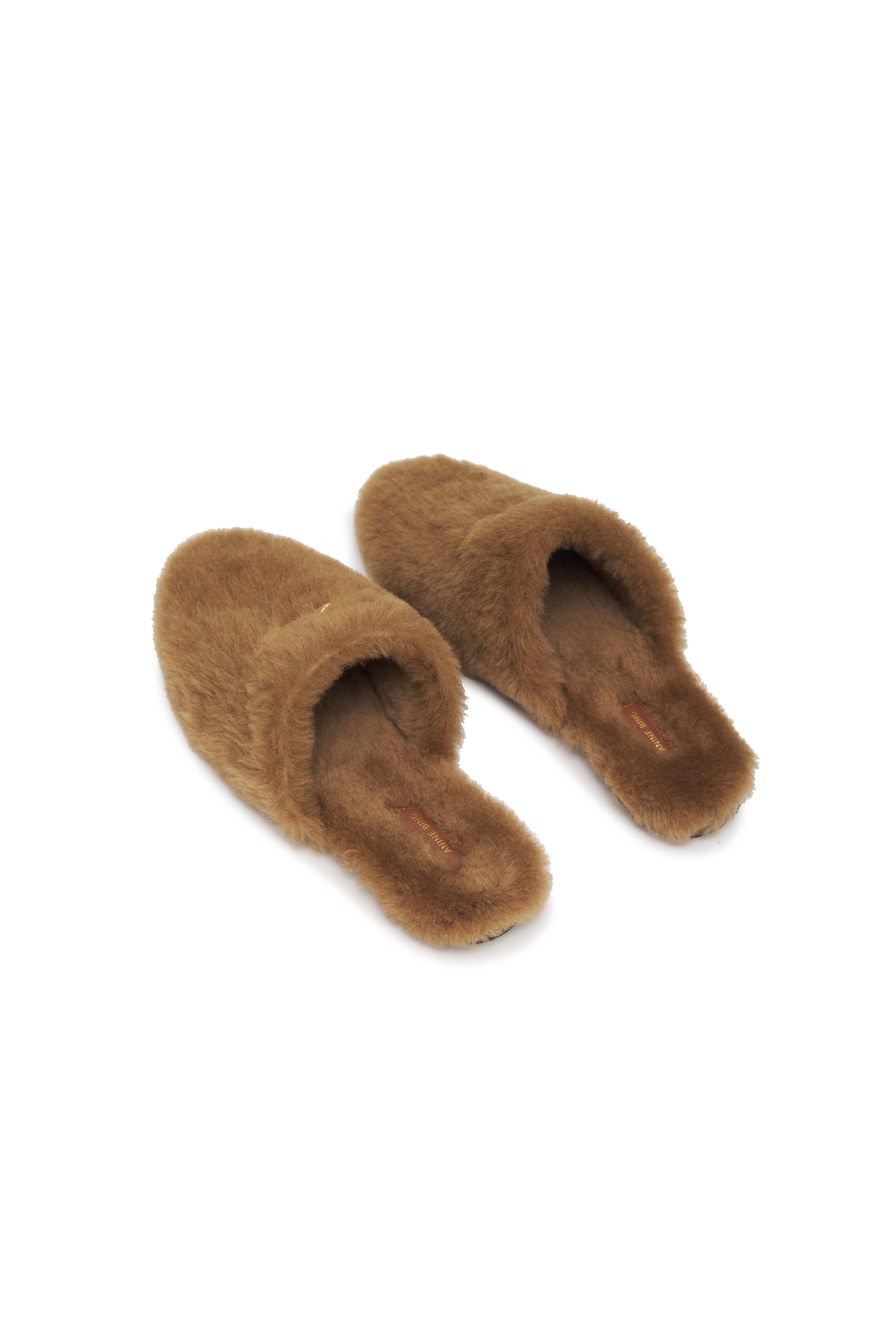 17qty RELIQUAT 95€ / SHEARLING MULES - CAMEL