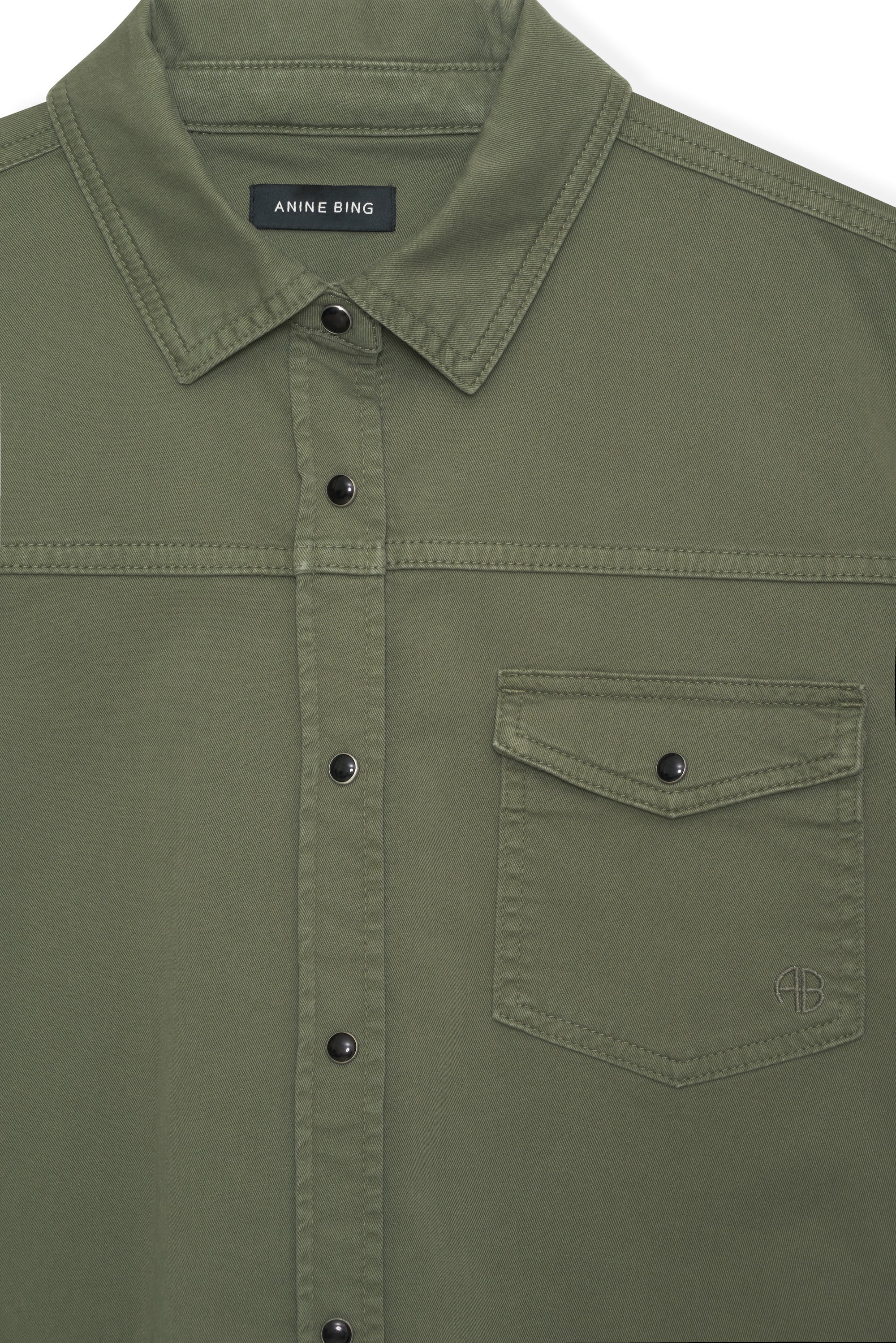 5qty NEW / SIMON SHIRT - ARMY GREEN