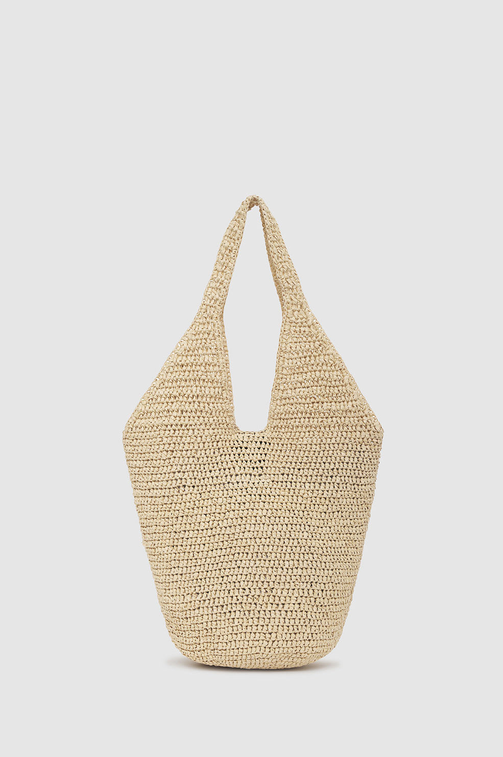 2qty NEW / SMALL LEAH HOBO - NATURAL WITH BLACK