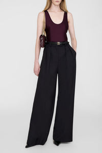Petite pochette Elly en cuir - Burgundy