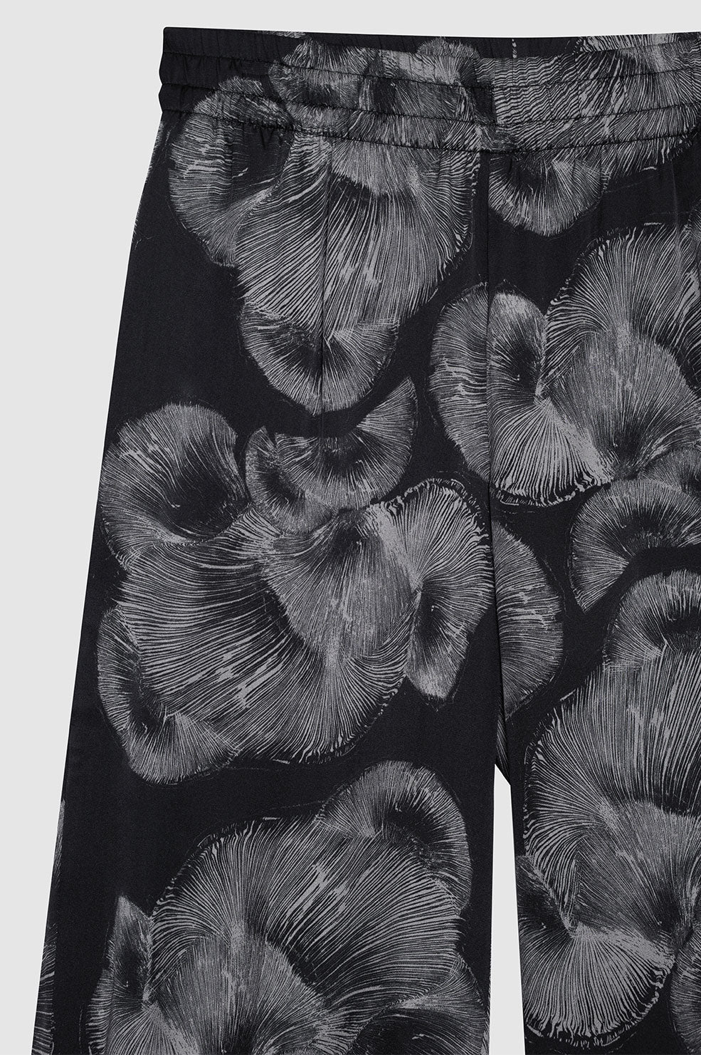 Soto silk mid-rise trousers - Black