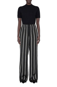 Soto silk mid-rise trousers - Print