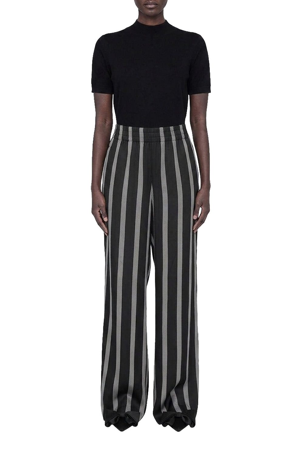 Soto silk mid-rise trousers - Print