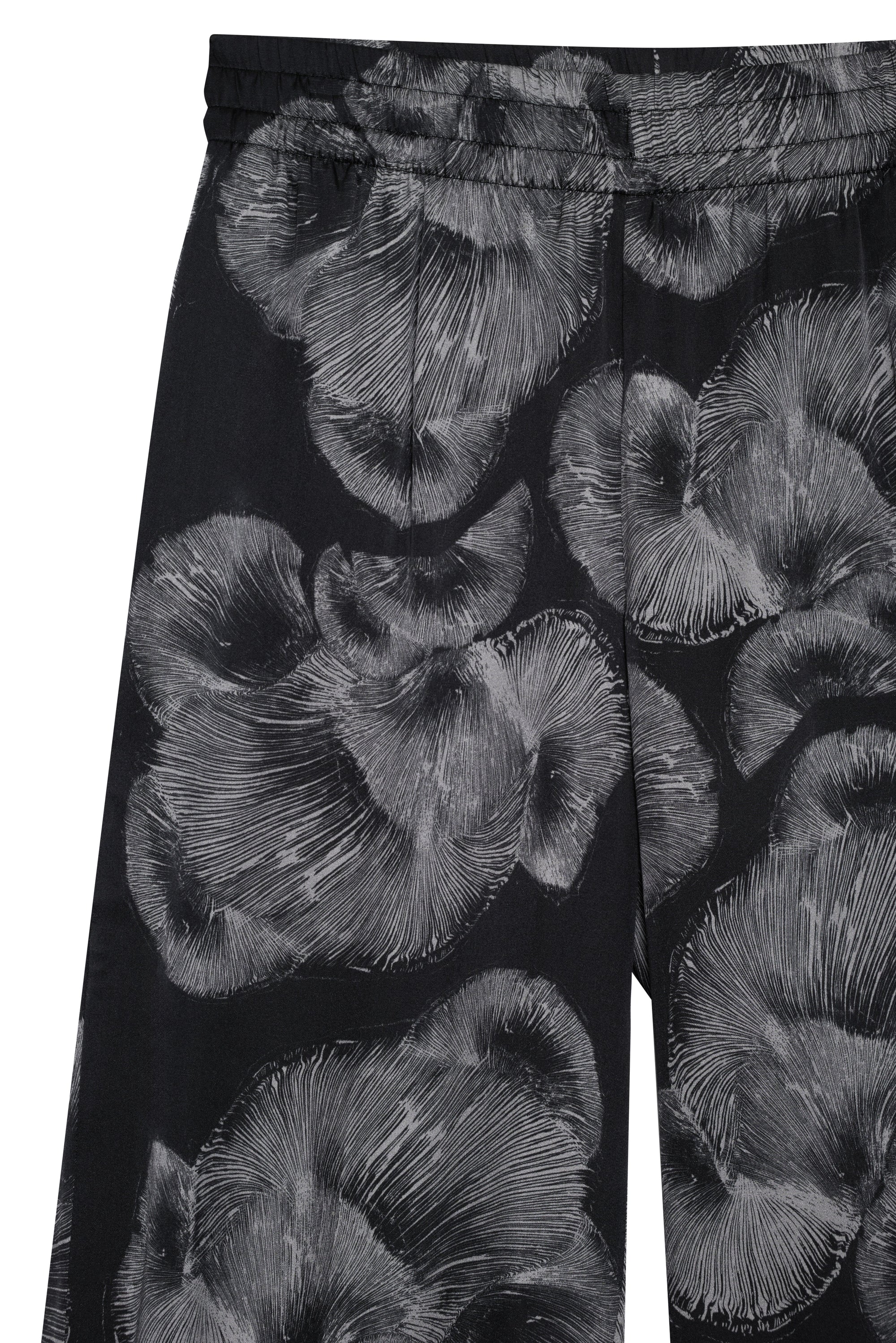 SOTO PANT - BLACK MUSHROOM PRINT