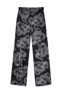 SOTO PANT - BLACK MUSHROOM PRINT