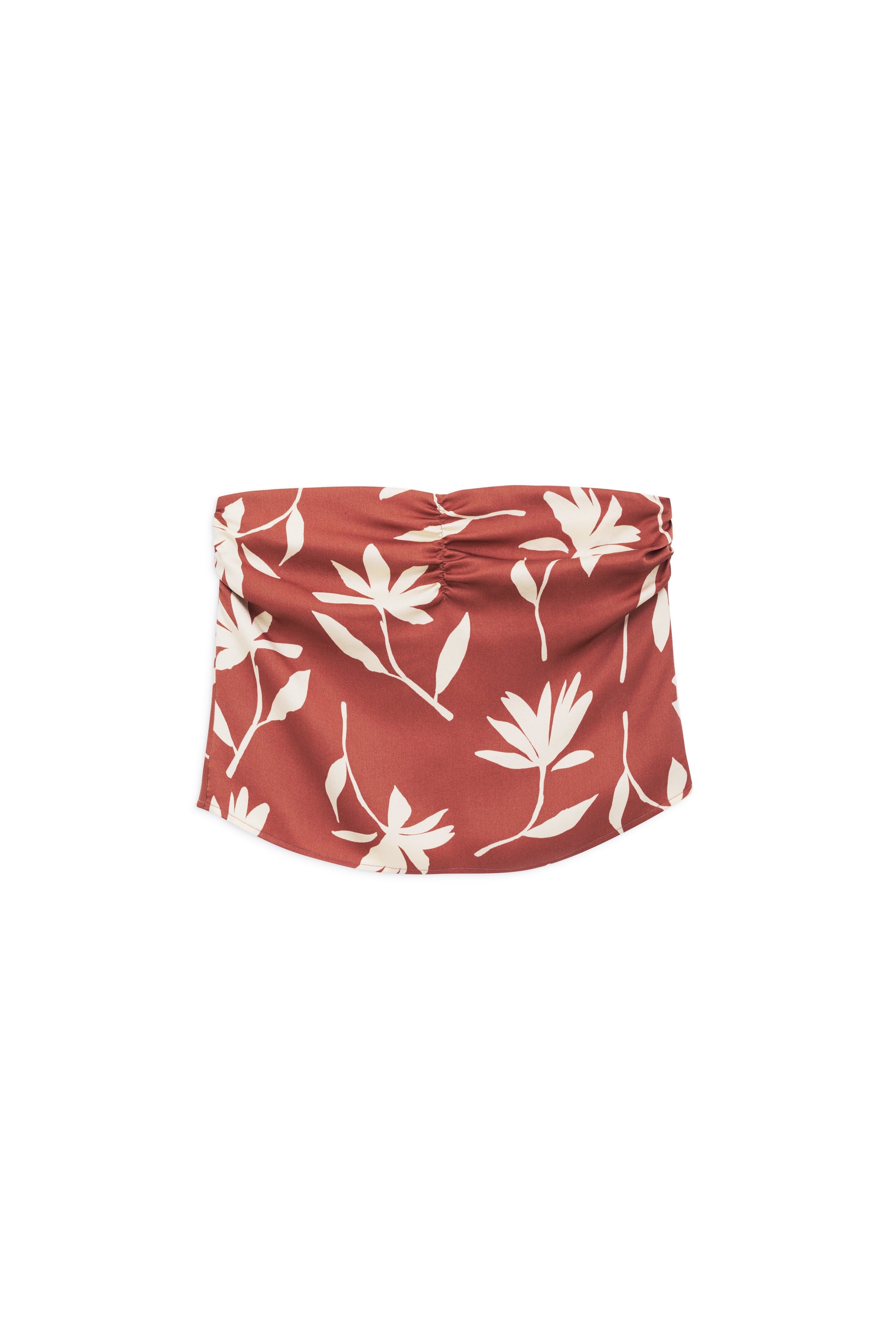 STEPHANIE TOP - TERRACOTTA DAISY PRINT