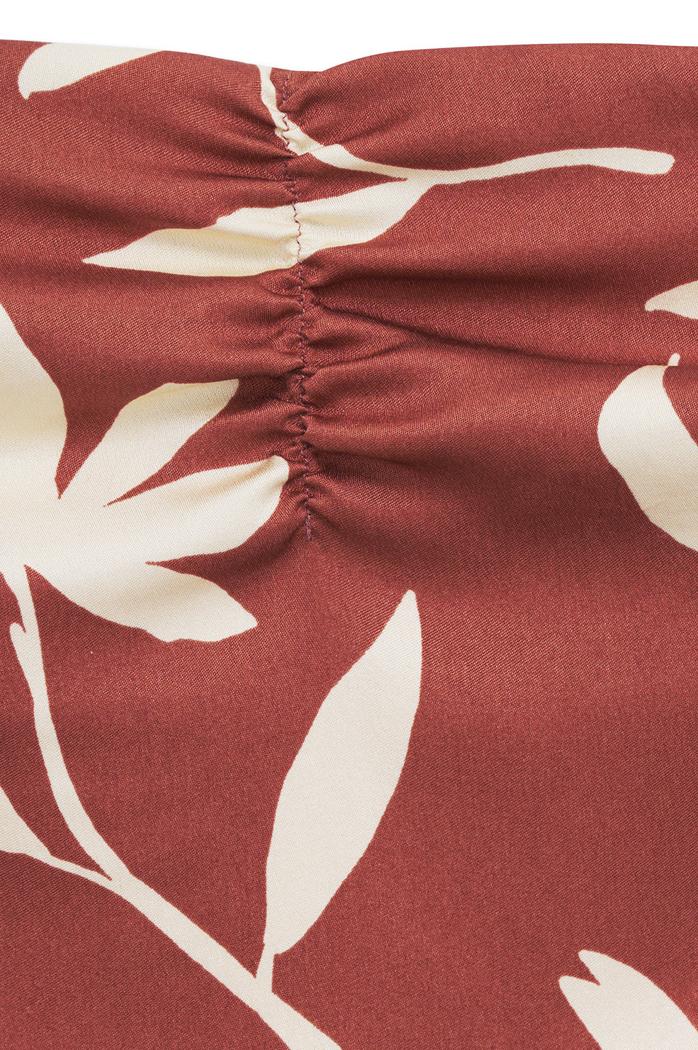 STEPHANIE TOP - TERRACOTTA DAISY PRINT