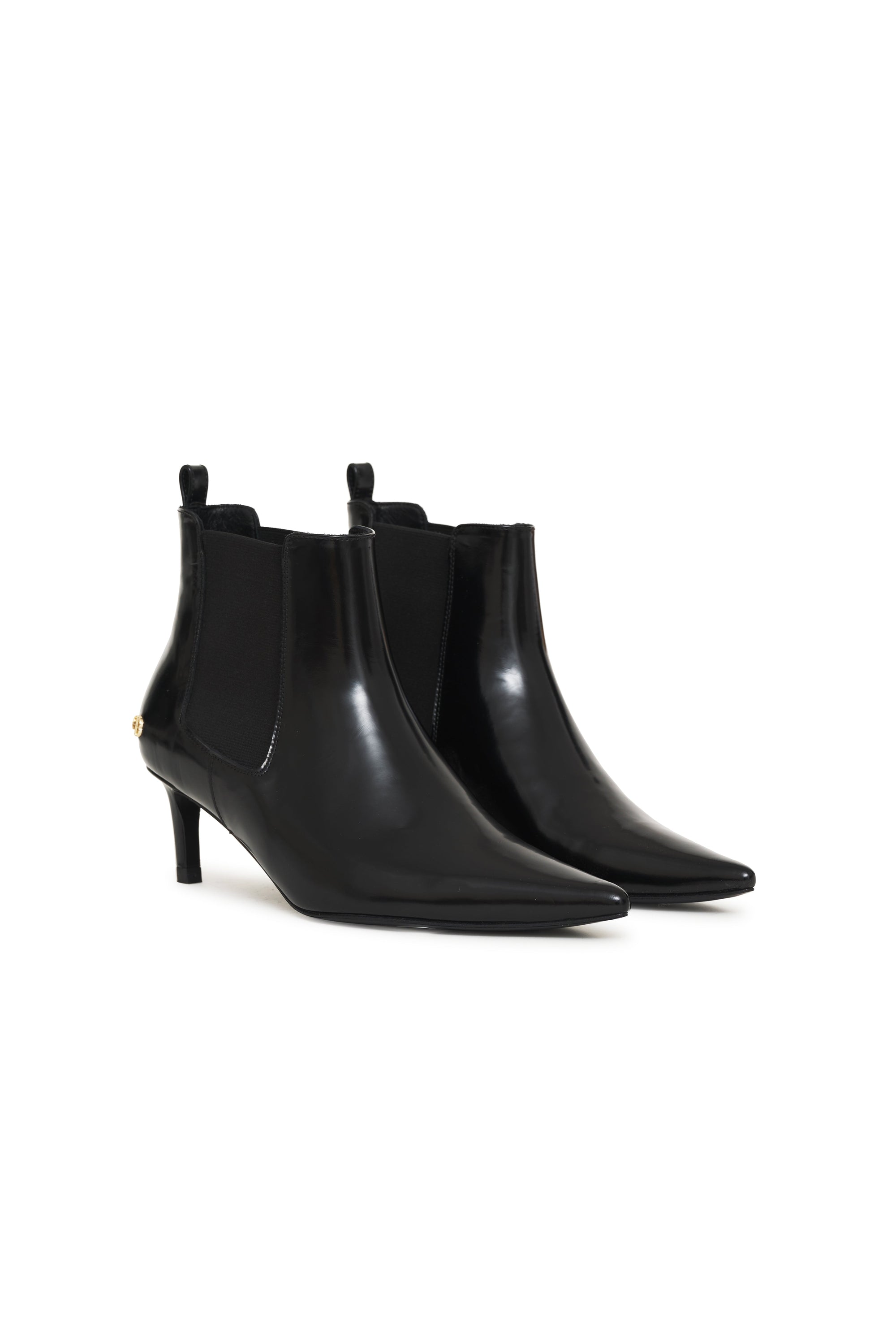 STEVIE BOOTS - HIGH-SHINE BLACK