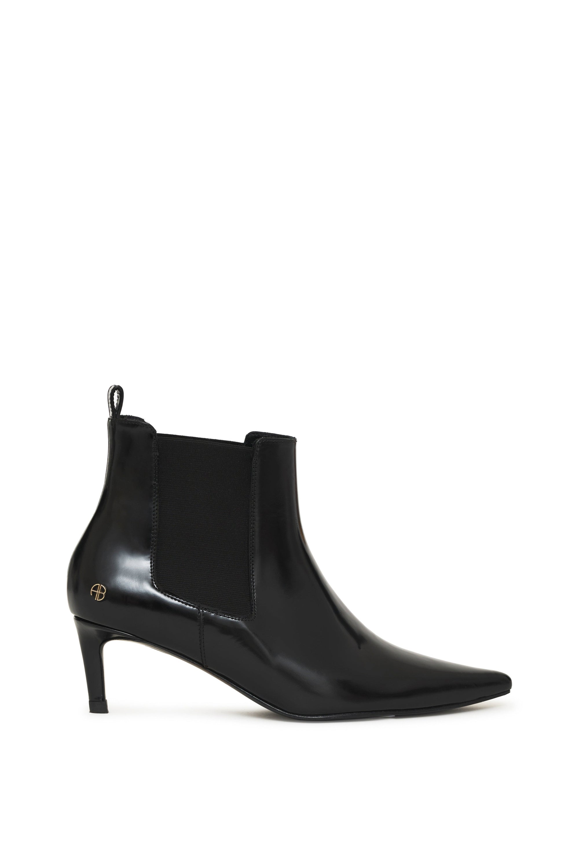 STEVIE BOOTS - HIGH-SHINE BLACK