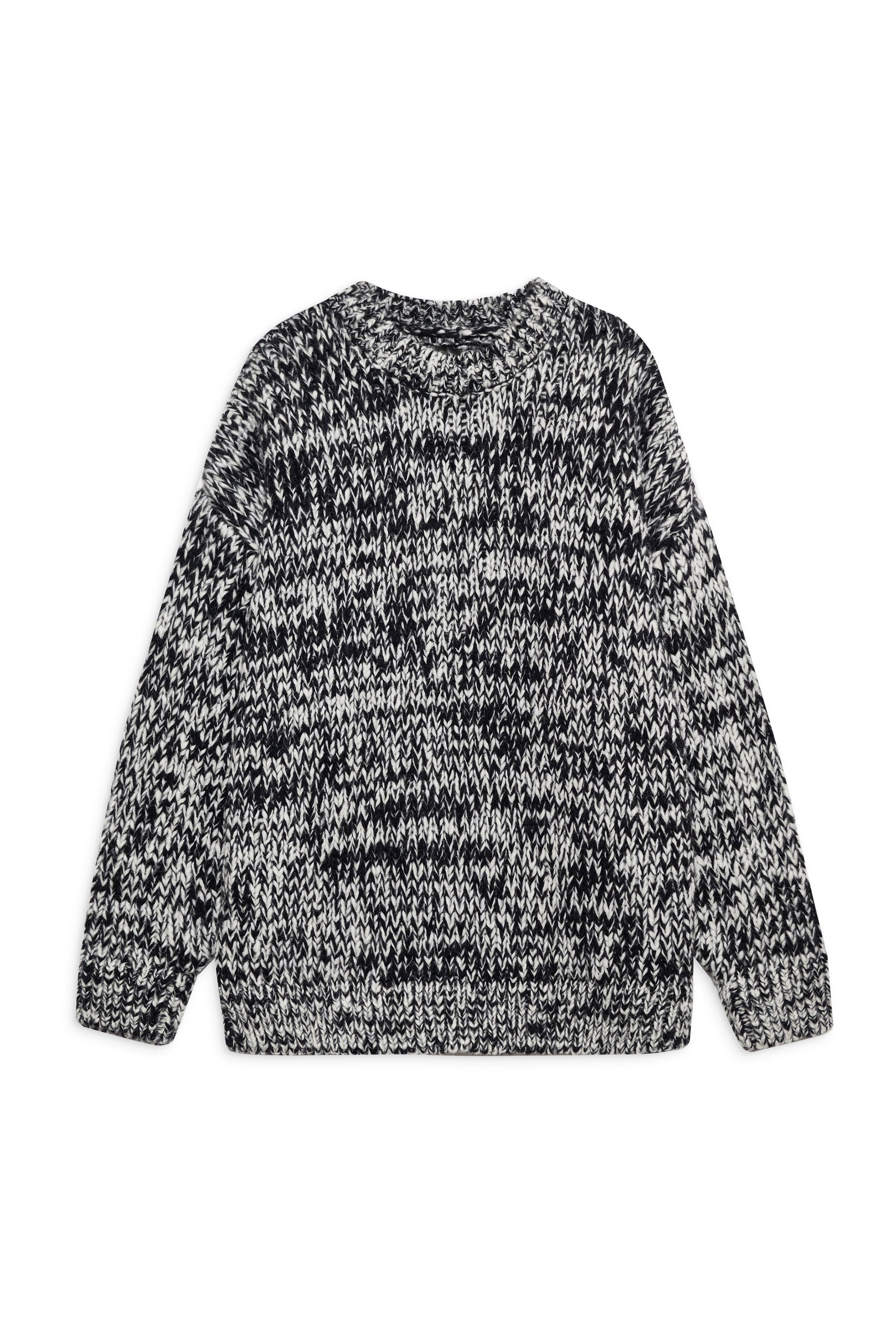 SYDNEY CREW SWEATER - BLACK AND WHITE