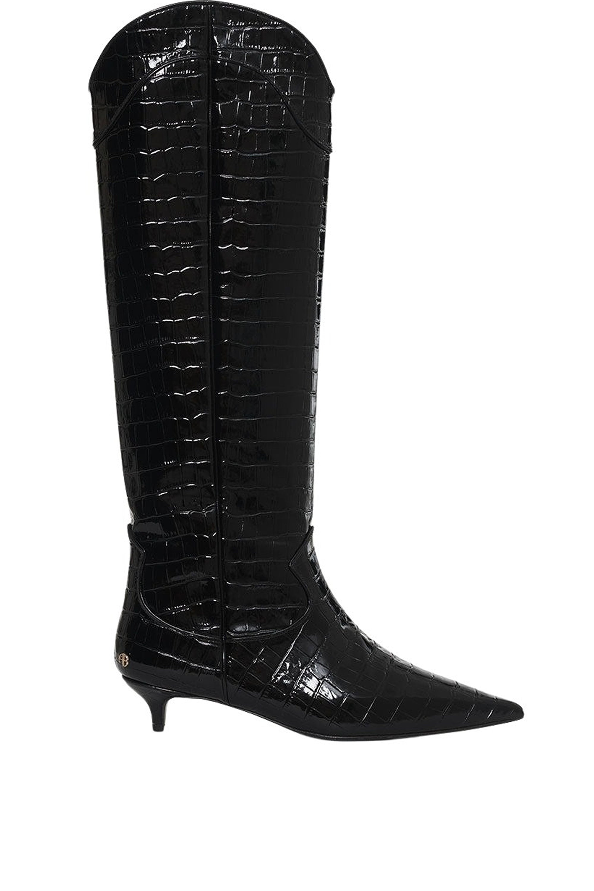 7qty NEW / TALL RAE BOOTS - BLACK EMBOSSED