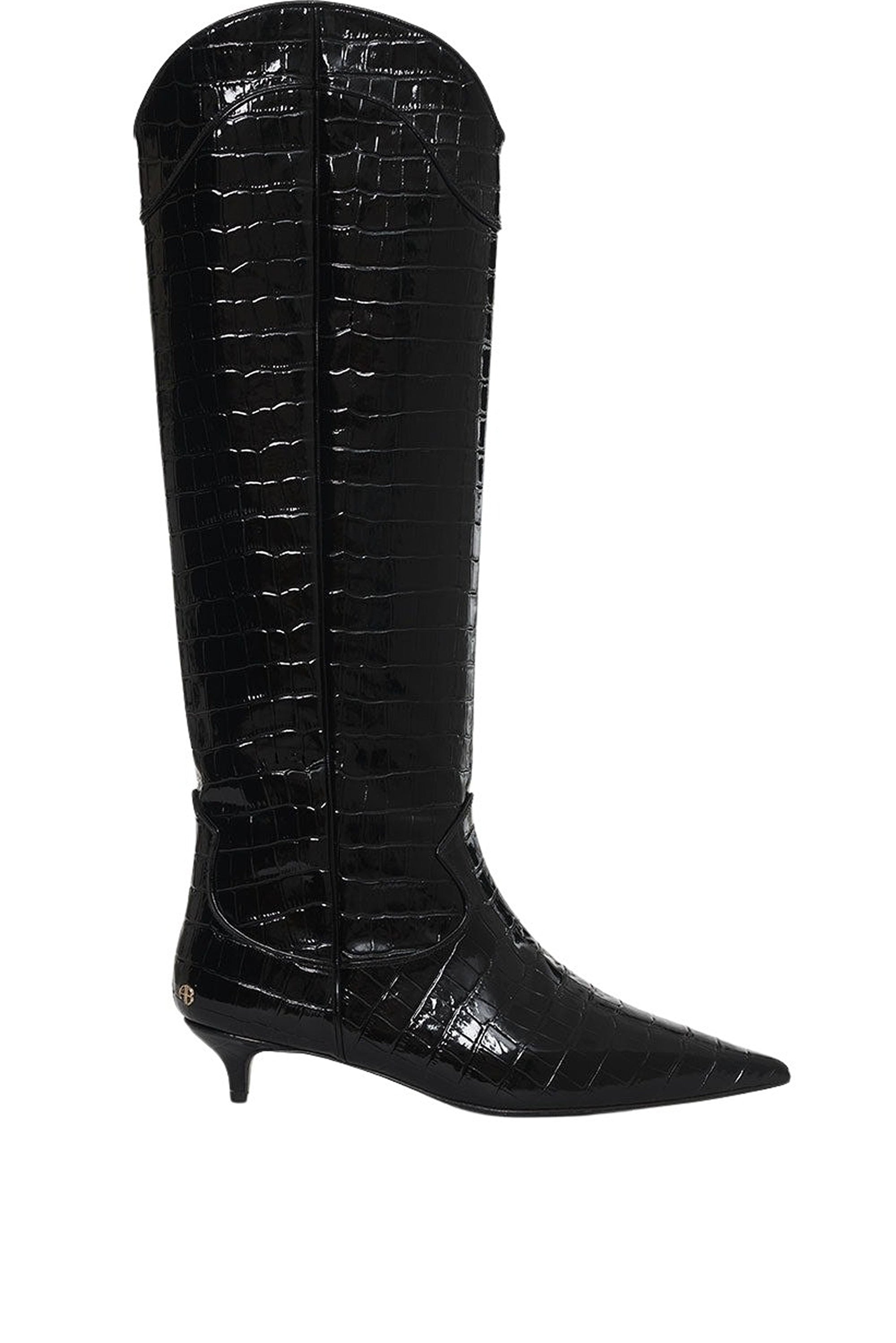 TALL RAE BOOTS - BLACK EMBOSSED