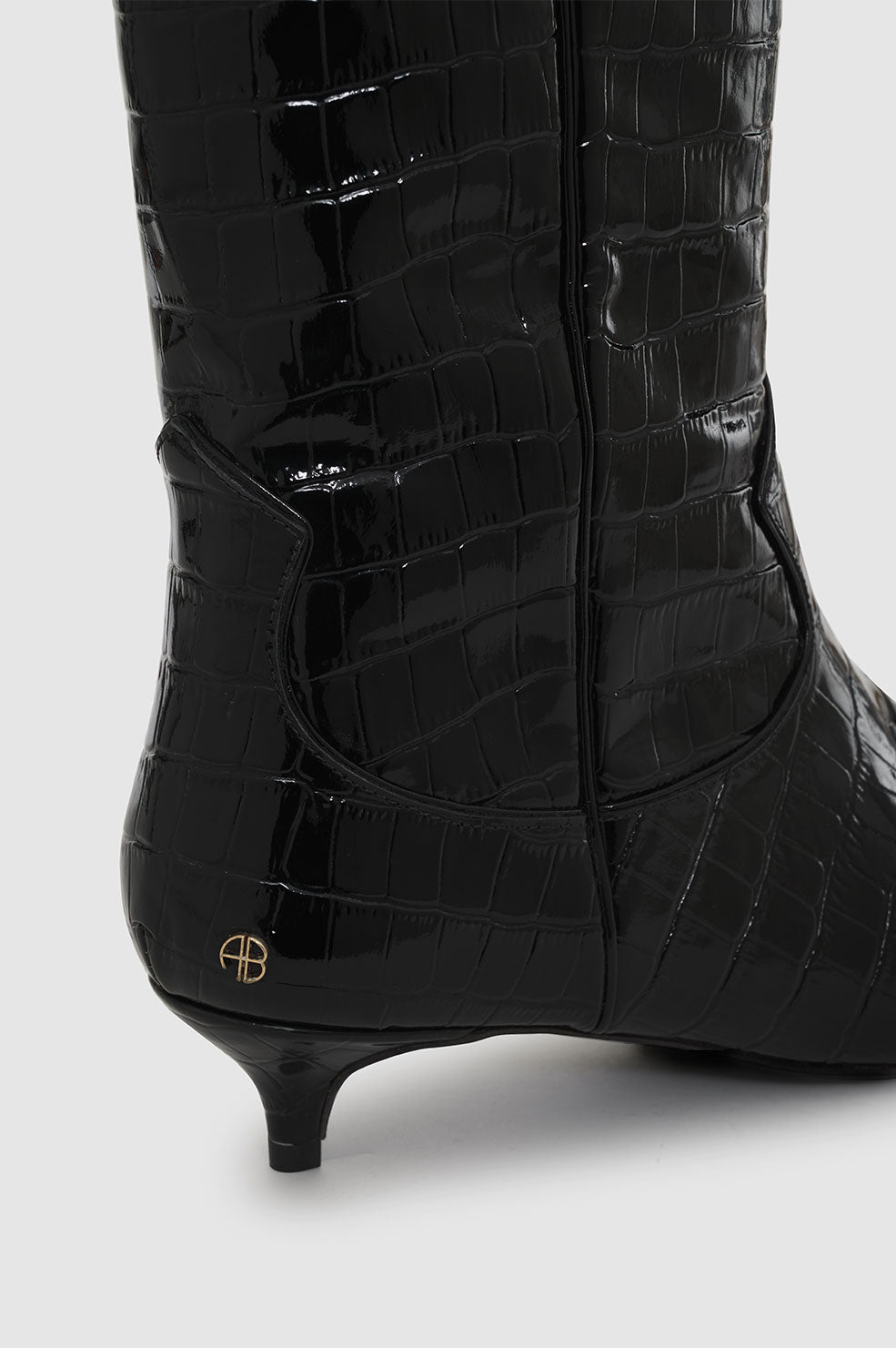 TALL RAE BOOTS - BLACK EMBOSSED