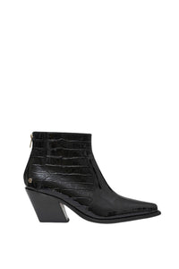 2qty NEW / TANIA BOOTS - BLACK EMBOSSED
