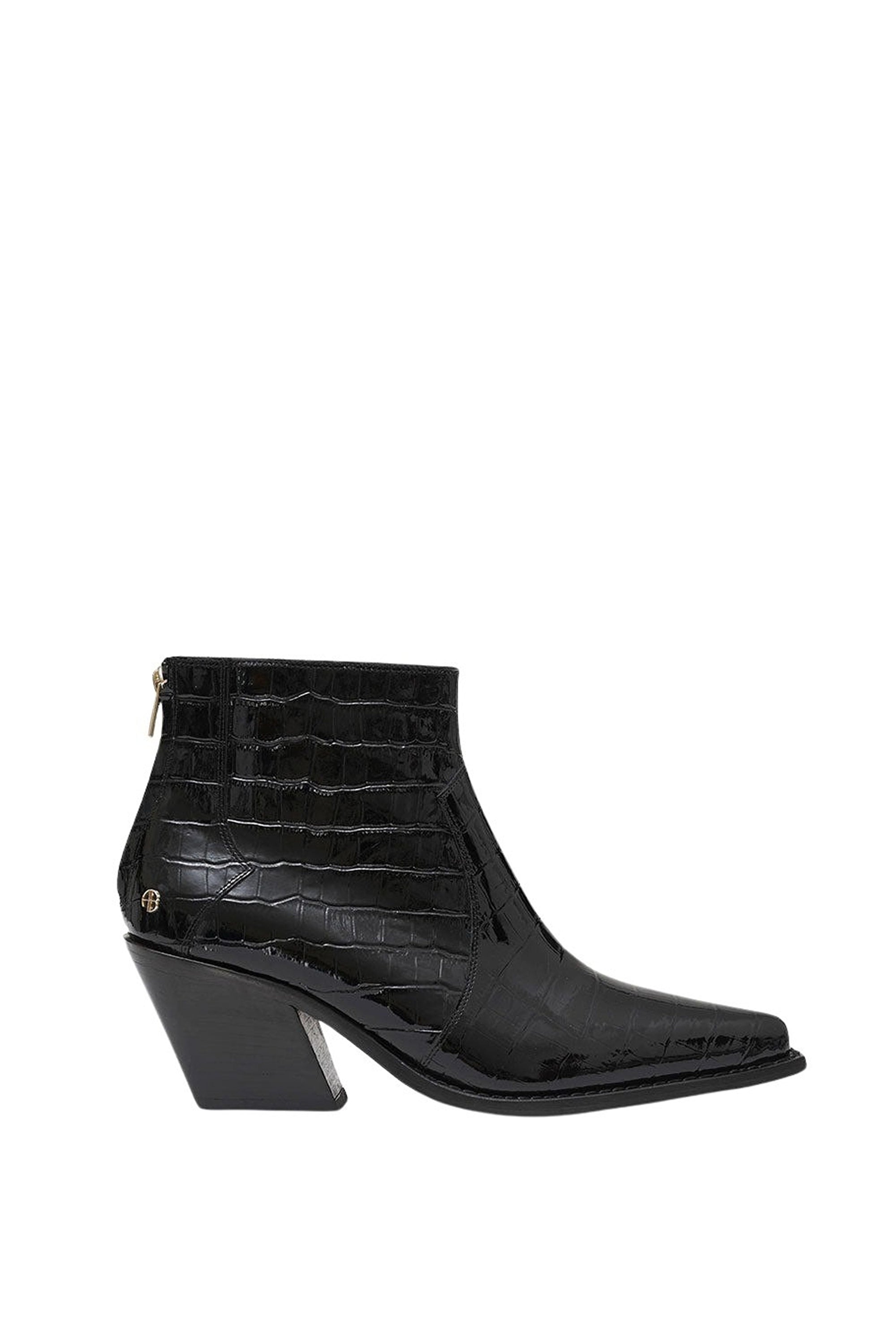 2qty NEW / TANIA BOOTS - BLACK EMBOSSED