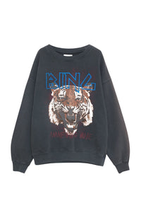 1qty NEW / TIGER SWEATSHIRT - BLACK