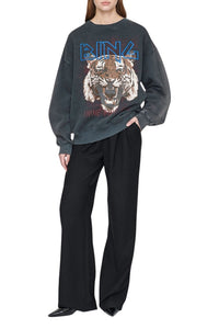 1qty NEW / TIGER SWEATSHIRT - BLACK