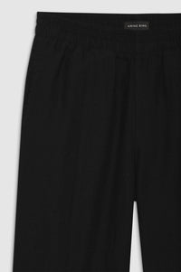 Torres high-waisted trousers in linen - Black