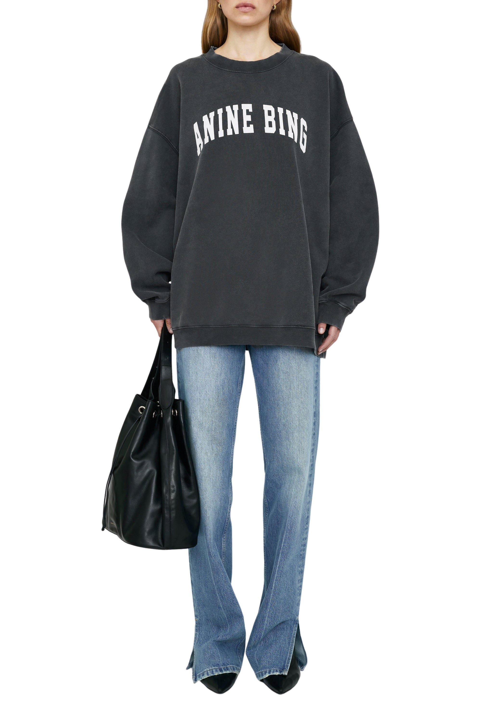 31qty NEW / TYLER SWEATSHIRT - WASHED BLACK