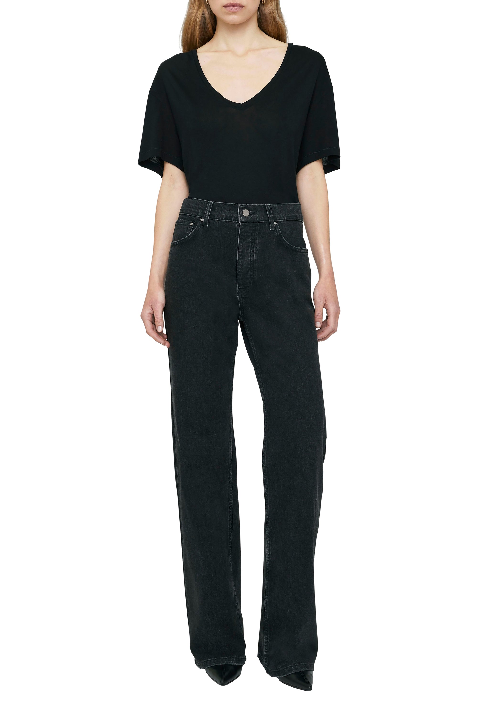 19qty RELIQUAT 35€ / VALE TEE - BLACK CASHMERE BLEND
