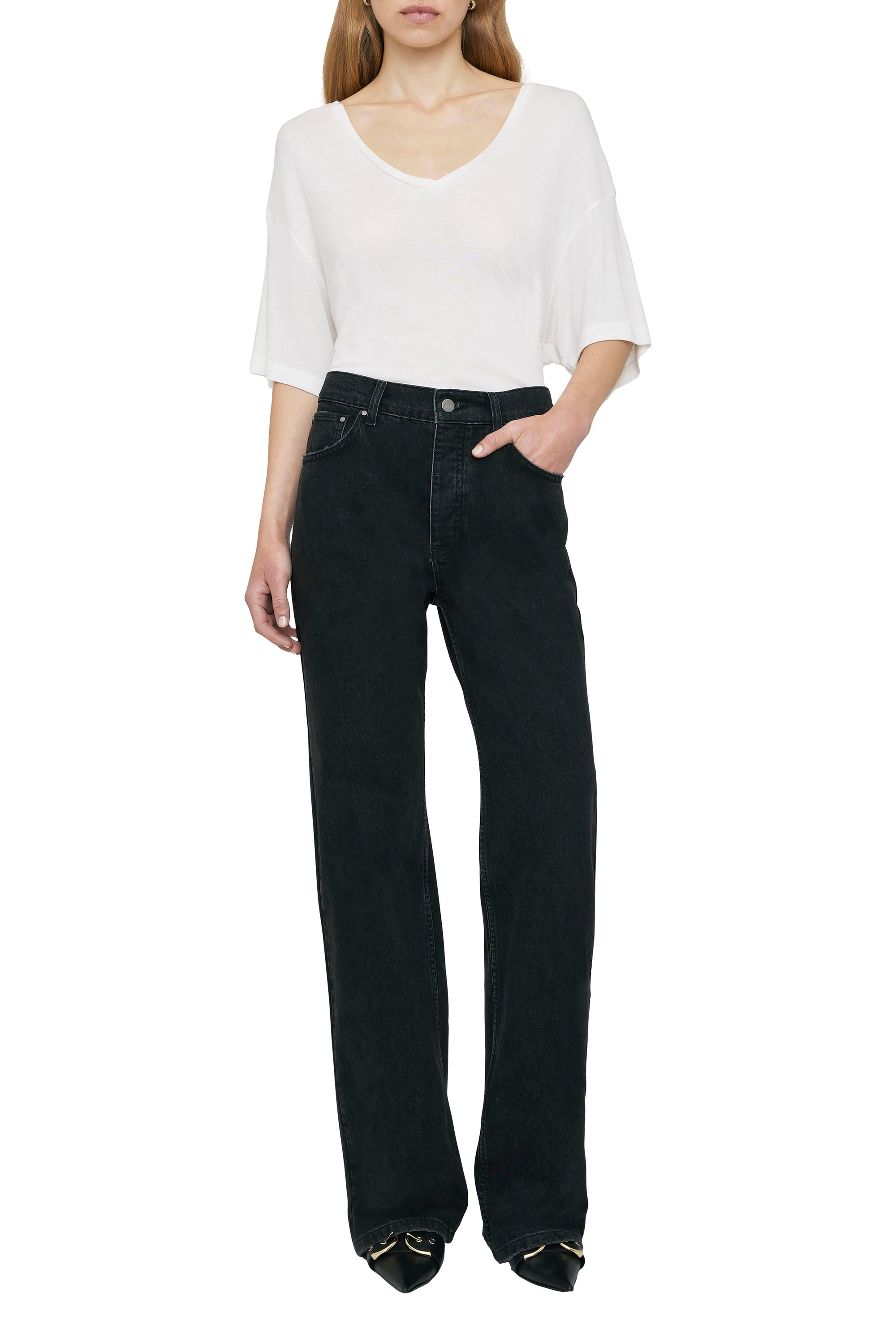 28qty RELIQUAT 35€ / VALE TEE - OFF WHITE CASHMERE BLEND
