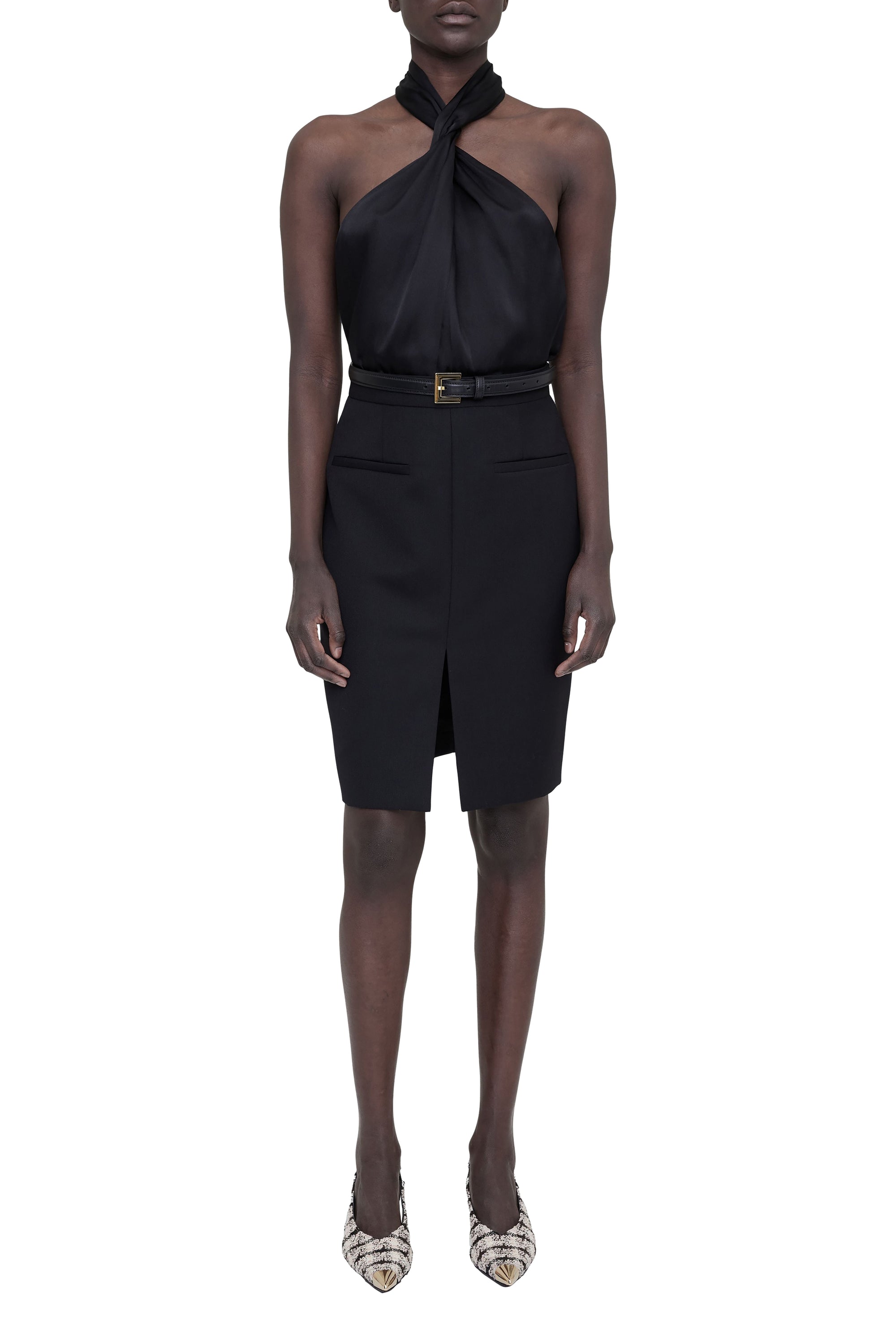 33qty RELIQUAT 80€ / VENA SKIRT - BLACK