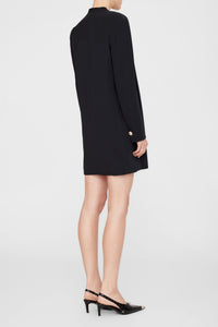 30qty RELIQUAT 150€ / VENICE LONG SLEEVE MINI DRESS - BLACK