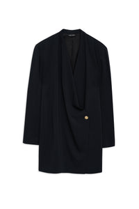 VENICE LONG SLEEVE MINI DRESS - BLACK