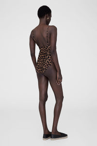 VESTA ONE PIECE - BLACK AND BROWN LEOPARD