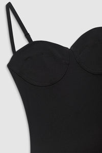 VIA BODYSUIT - BLACK