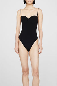 VIA BODYSUIT - BLACK