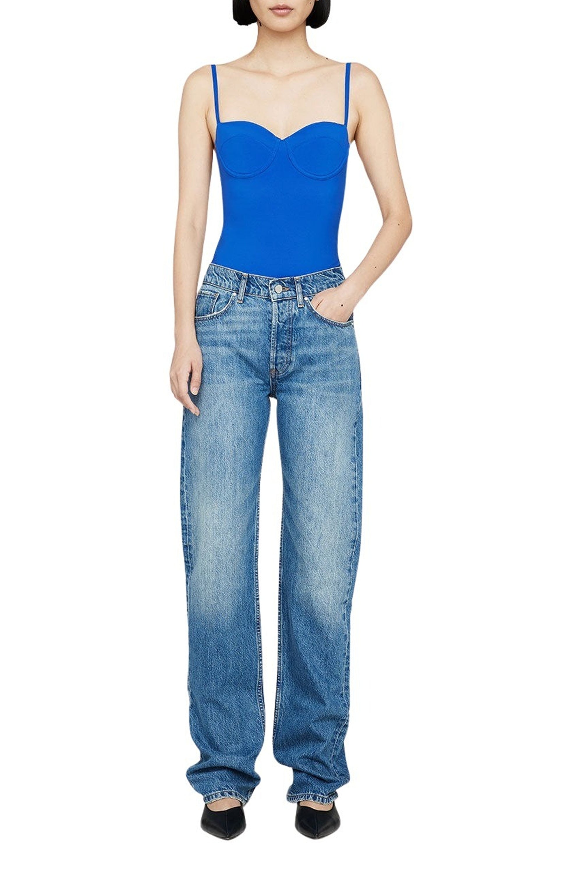2qty NEW / VIA BODYSUIT - ELECTRIC BLUE