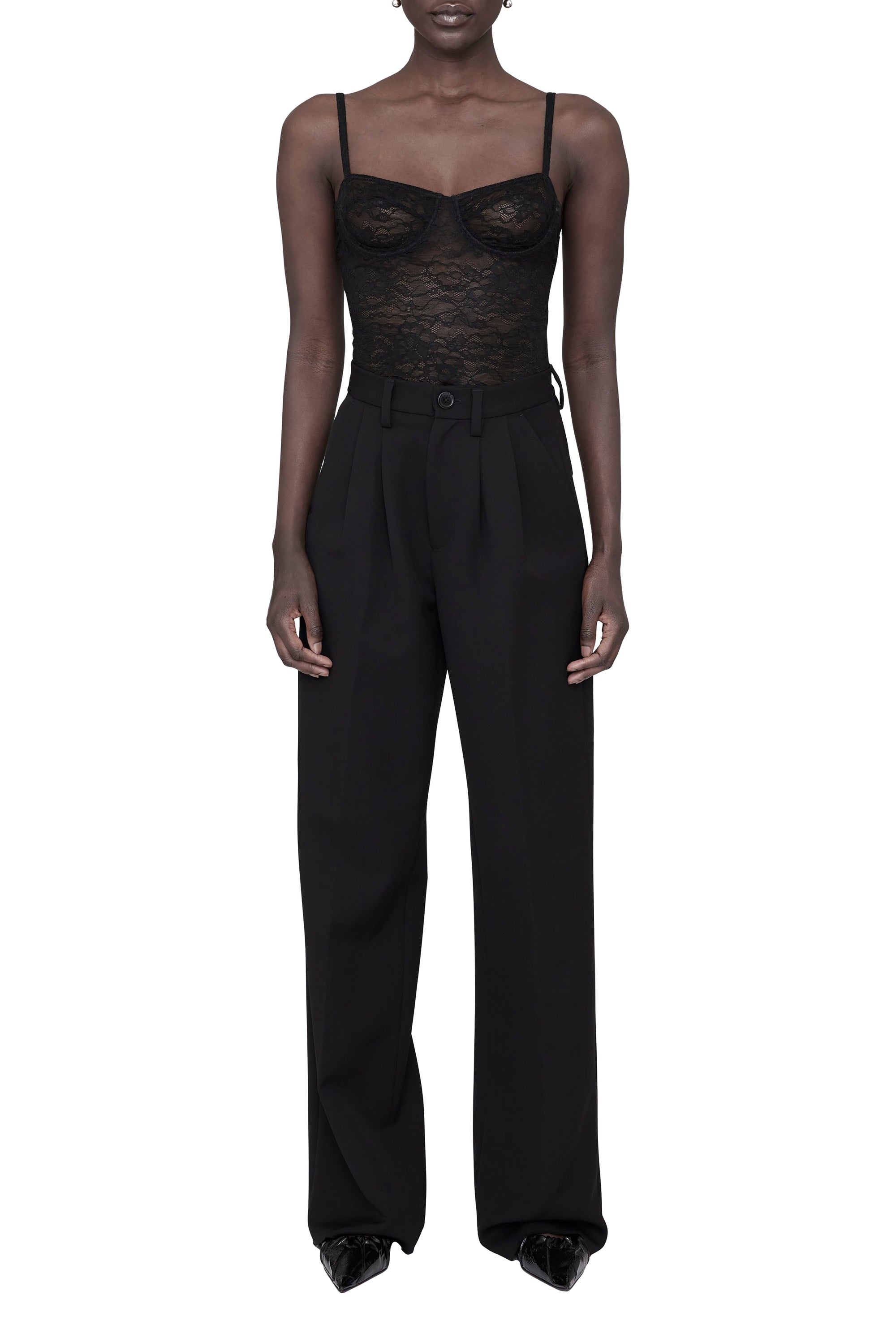 VIA BODYSUIT - BLACK LACE