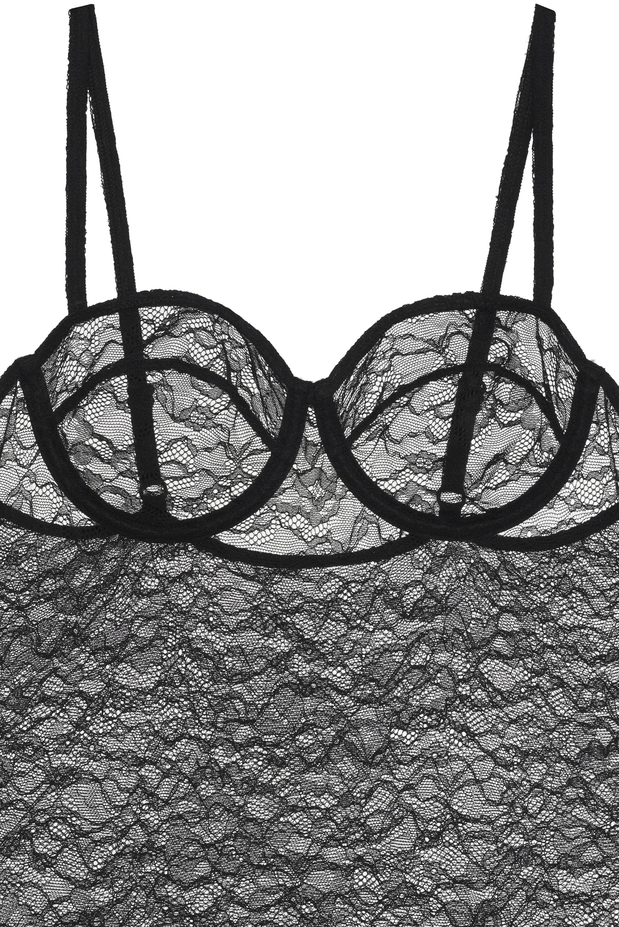 VIA BODYSUIT - BLACK LACE