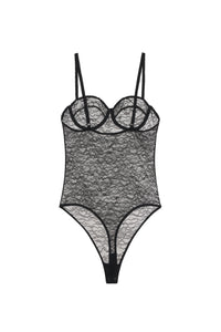 8qty RELIQUAT 50€ / VIA BODYSUIT - BLACK LACE