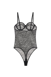 VIA BODYSUIT - BLACK LACE
